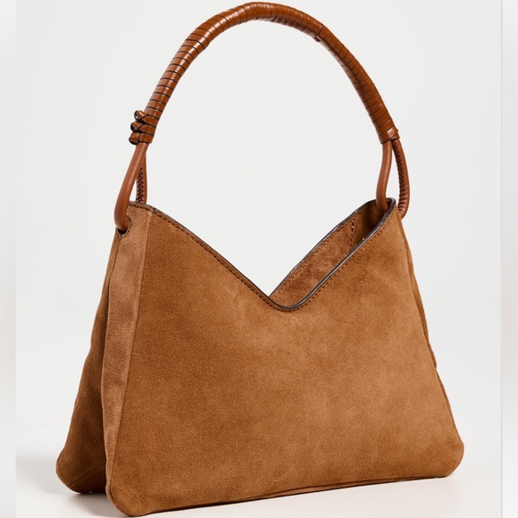 STAUD SUEDE TAN BAG - Picture 1 of 4